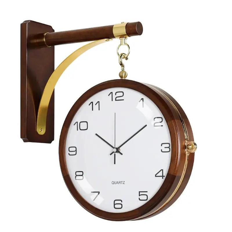 horloge double face decoration de salon