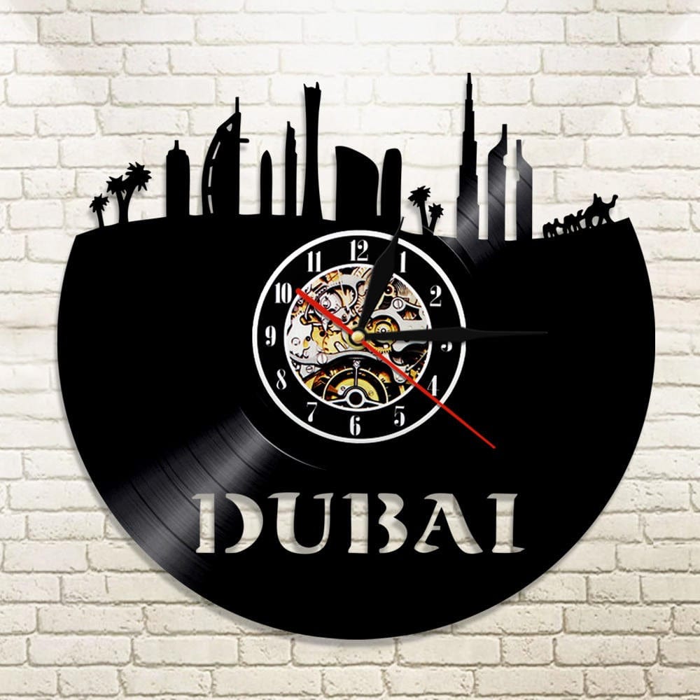 horloge vinyle dubai led