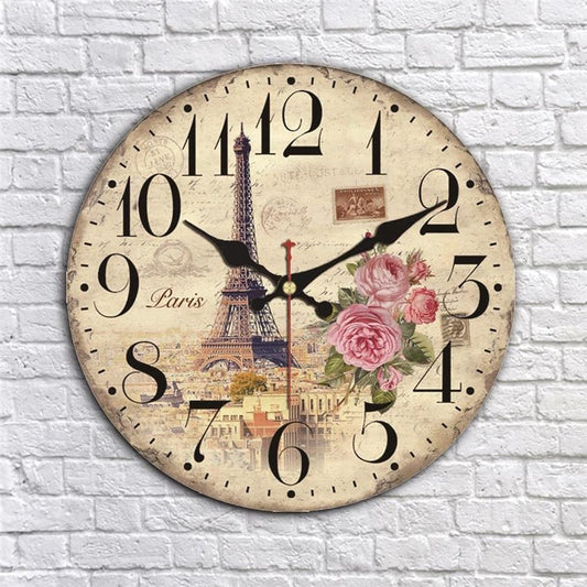 Horloge murale Eiffel Vintage. Temps des Horloges