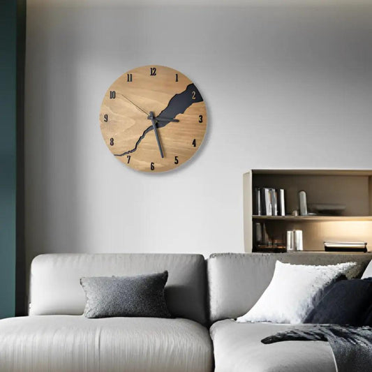 horloge bois design