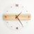 horloge en bois et acrylique