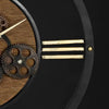horloge bois et metal