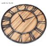 horloge bois metal