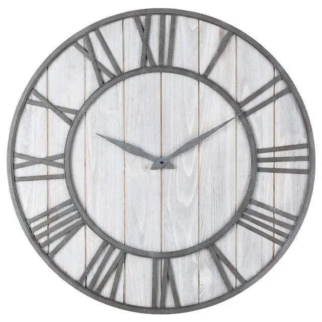 horloge bois metal