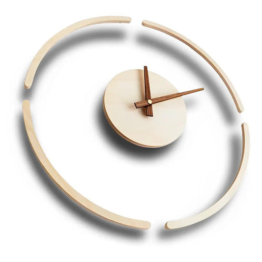horloge en bois minimaliste