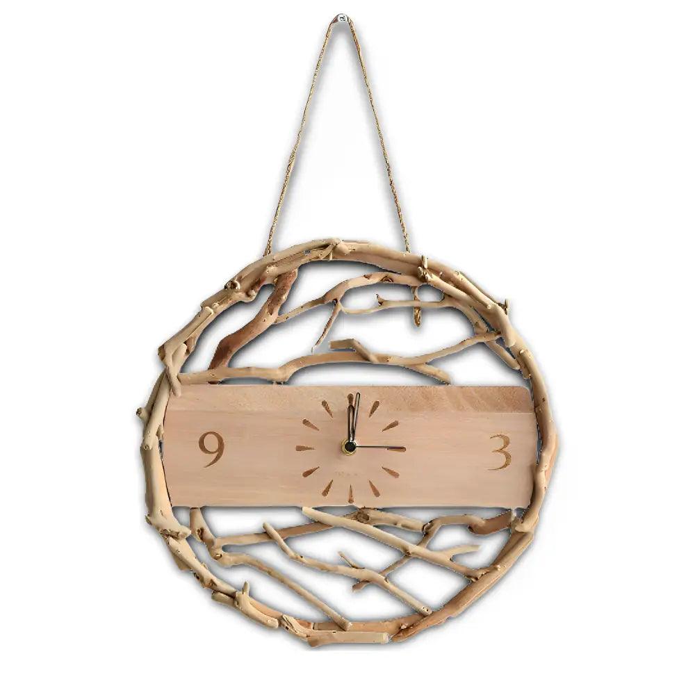 horloge decorative en bois moderne