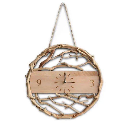 horloge decorative en bois moderne