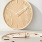 horloge en bois nature