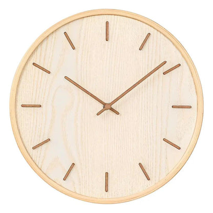 horloge en bois nature