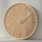 horloge en bois nature