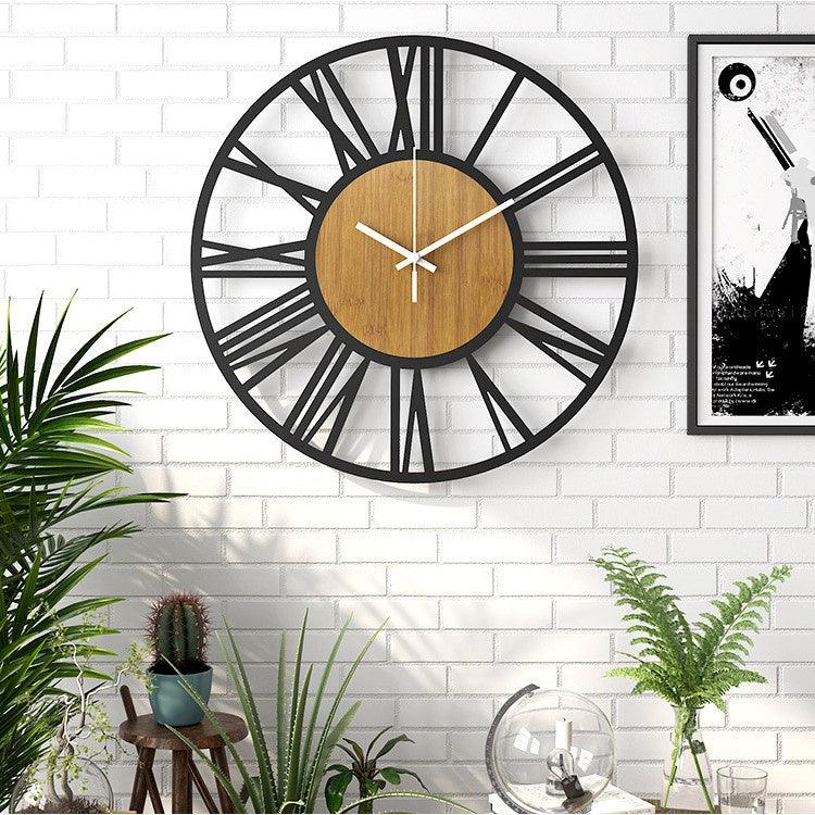 horloge bois scandinave