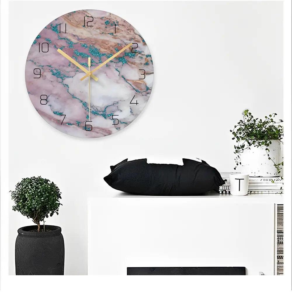 horloge design en verre