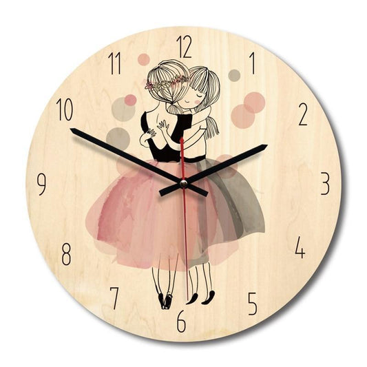 horloge enfant deux danseuses