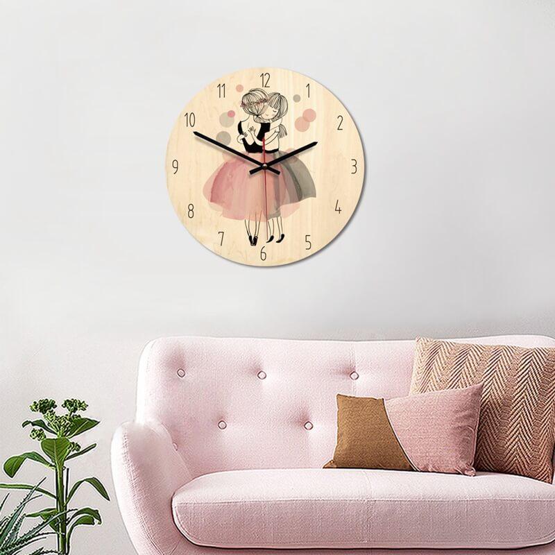 horloge enfant deux danseuses