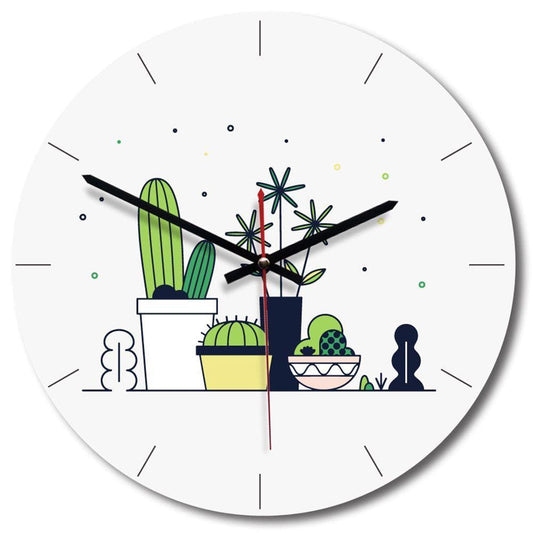 horloge enfant cactus