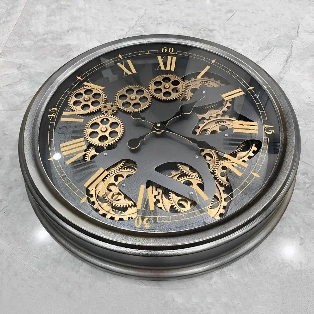 Horloge Industrielle Murale Rétro Avec Engrenage • Ma Petite Horloge Industrielle Murale Rétro Avec Engrenage • Ma Petite