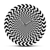 horloge design noir et blanc