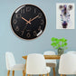 horloge ronde design moderne noir