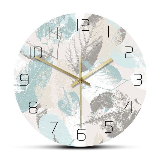 horloge feuilles