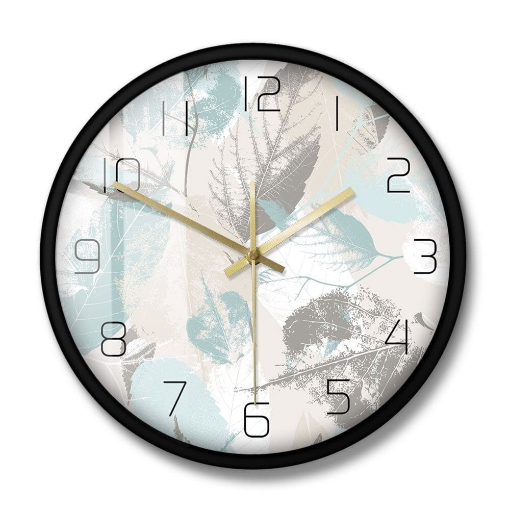 horloge feuilles