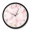 horloge design fleur rose