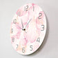 horloge design fleur rose