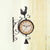 horloge de gare vintage chiffres arabes double face coq