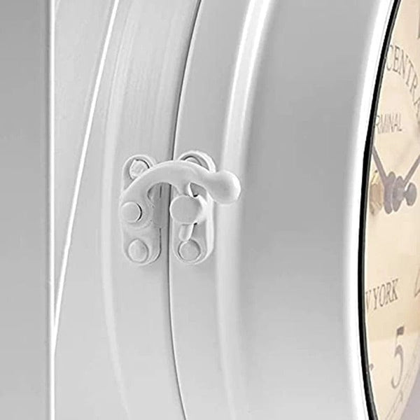 horloge de gare ancienne double face new york blanc