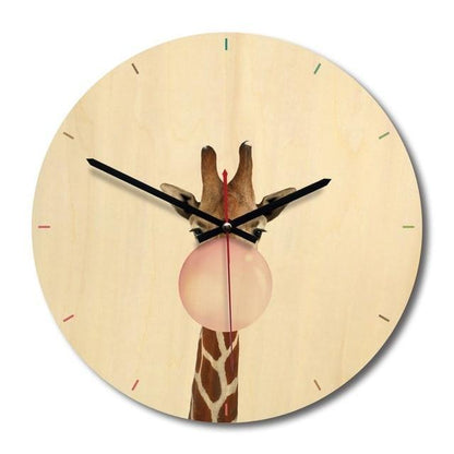 horloge enfant girafe