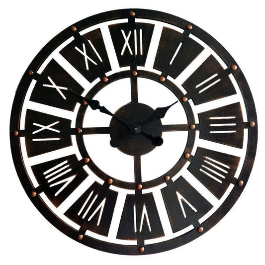 horloge industrielle effet petits points