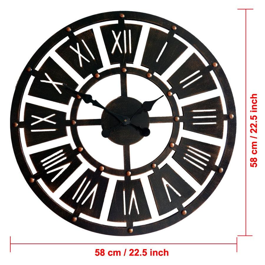 horloge industrielle effet petits points