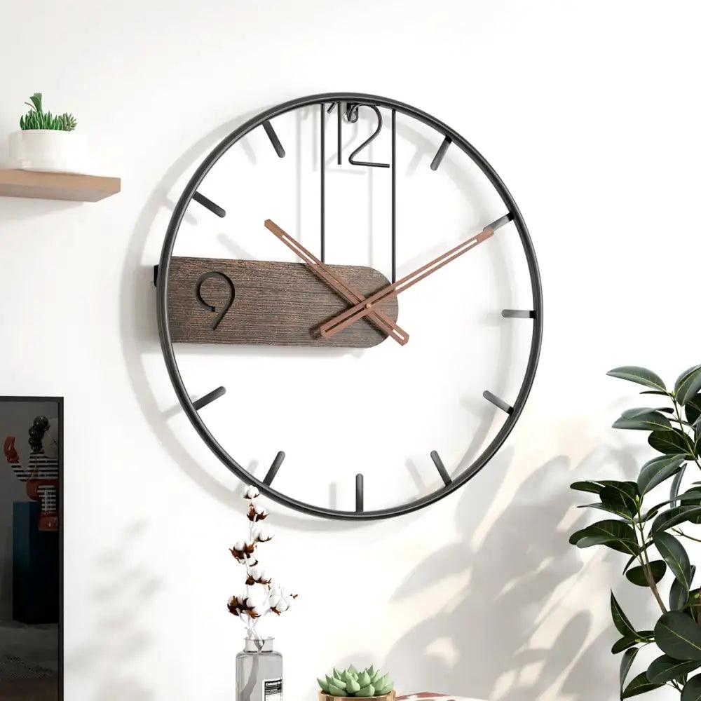 horloge metal industriel