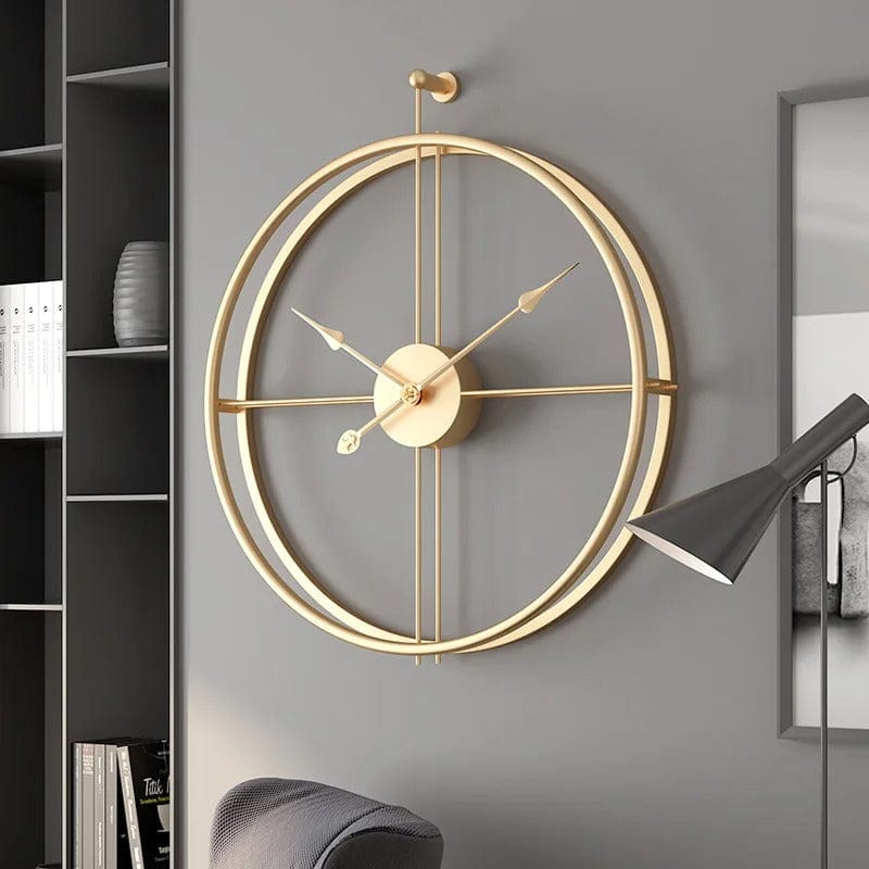 horloge industrielle minimaliste en metal