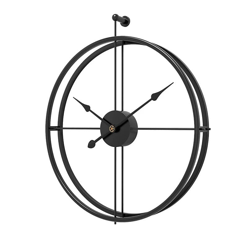 horloge industrielle minimaliste en metal