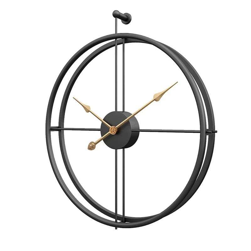 horloge industrielle minimaliste en metal