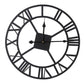 horloge industrielle noire