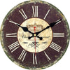 Horloge murale industrielle vintage effet rouille Temps des Horloges
