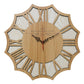 horloge industrielle rosace en bois