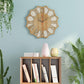 horloge industrielle rosace en bois