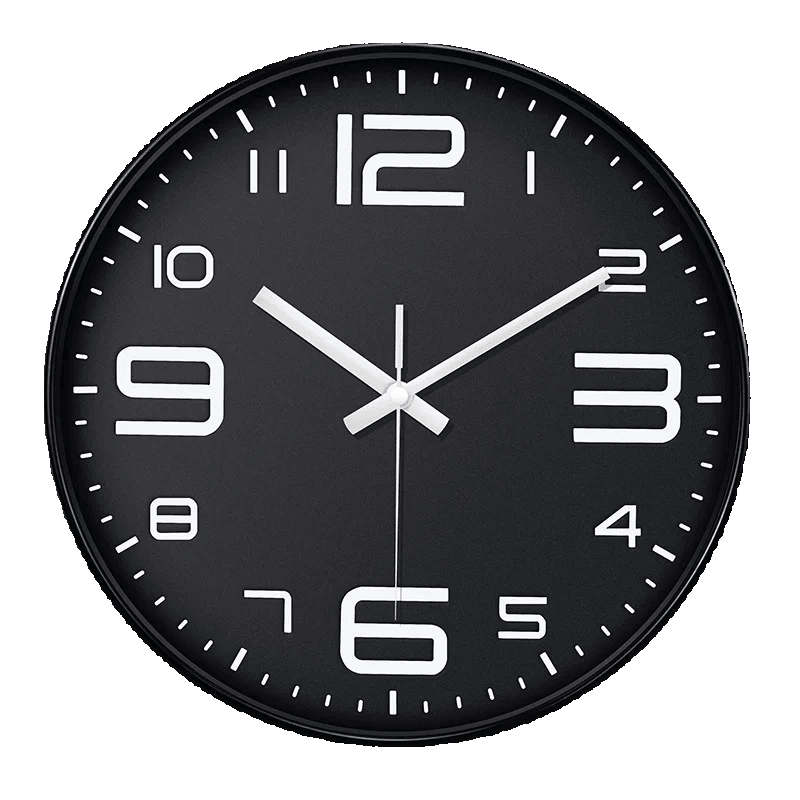 horloge cuisine noir