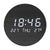horloge led bois massif