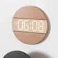 horloge led en bois