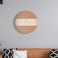 horloge led en bois