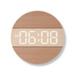 horloge led en bois