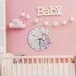 horloge silencieuse licorne