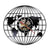 horloge vinyle carte du monde design