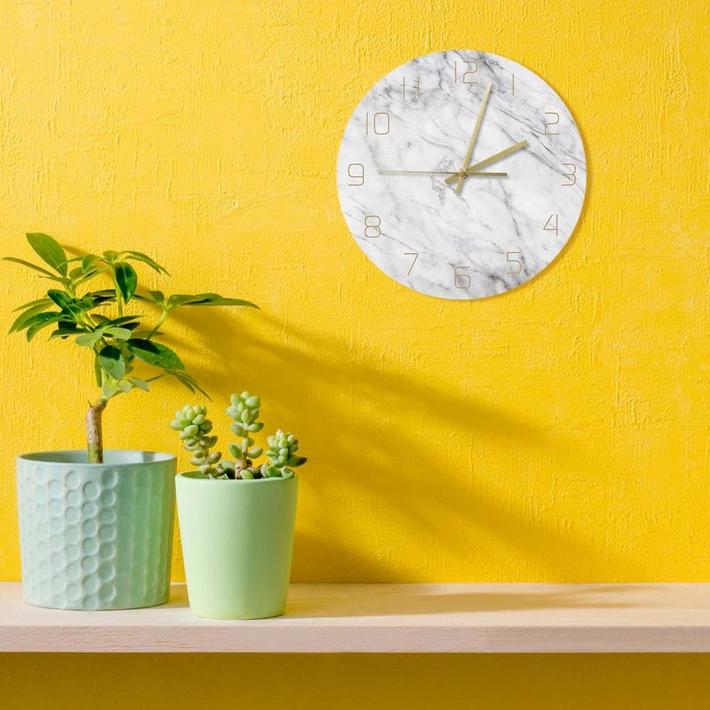 horloge design marbre