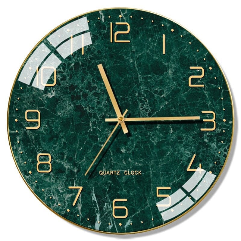 horloge marbre vert