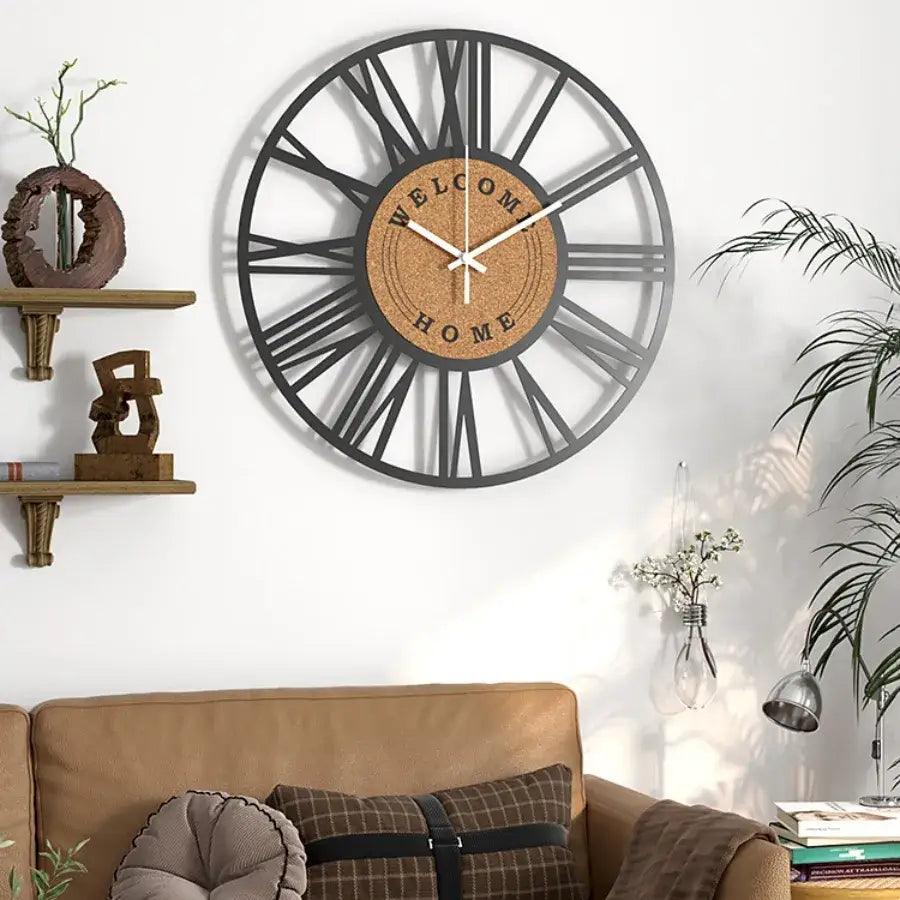 horloge metal et liege