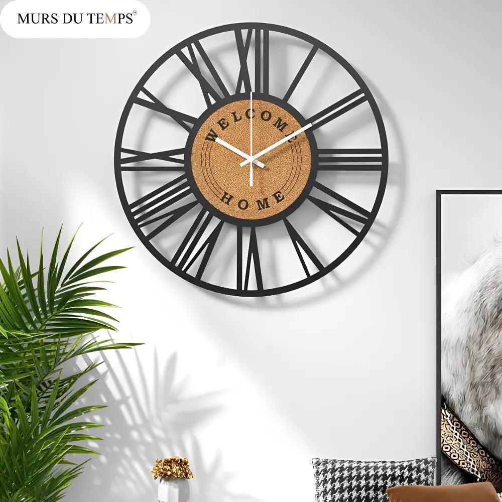 horloge metal et liege